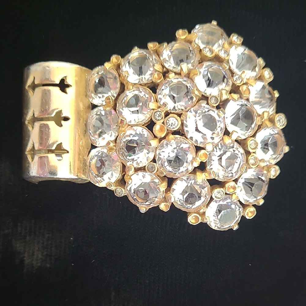 Vintage Rhinestone Dress Or Fur Clip - Picture 4 of 16